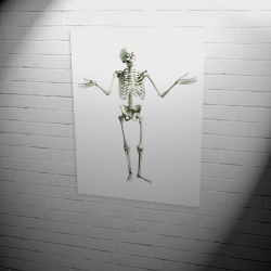Poster | funny helpless skeleton